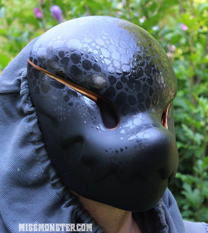 CHOMPY "BLACK SNAKE"- PAINTED, READY TO WEAR LIMITED EDITION MASK