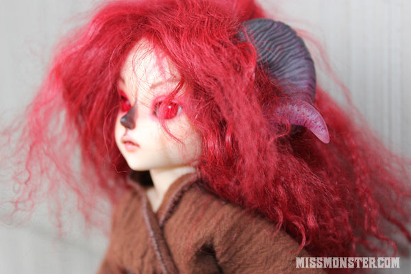 BJD RAM HORNS- GREEN