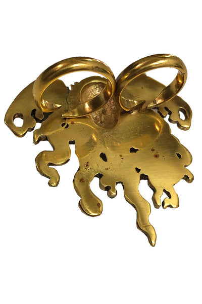 CTHULHU RING - DOUBLE FINGER (BRASS)