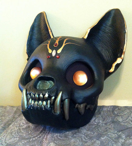 RESERVED-FINISHED READY TO WEAR CAT SKULL MASK