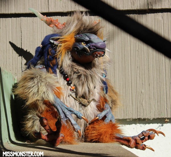 MELCHIZIDEK THE MEDIEVAL MONSTER-OOAK DOLL