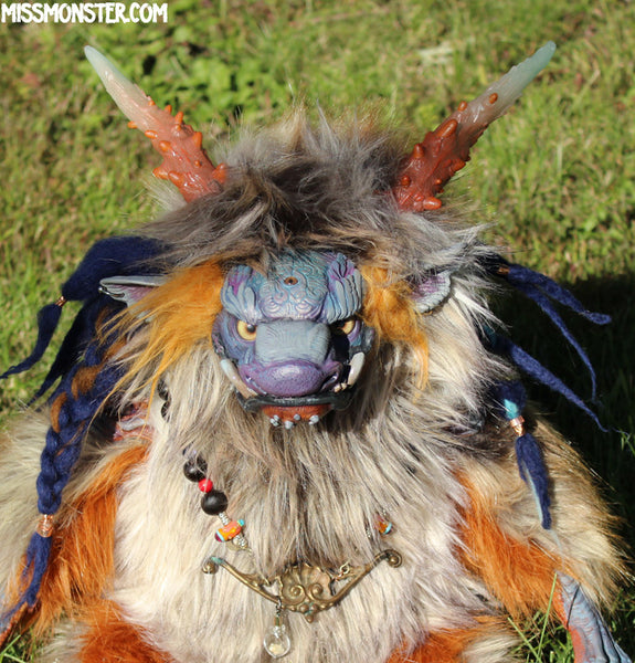 MELCHIZIDEK THE MEDIEVAL MONSTER-OOAK DOLL