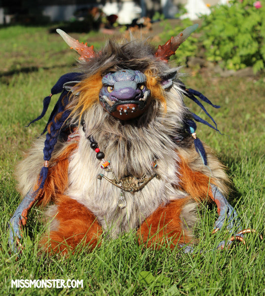 MELCHIZIDEK THE MEDIEVAL MONSTER-OOAK DOLL