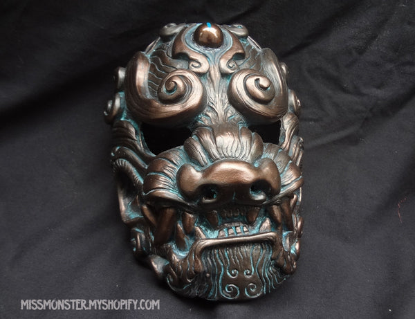 OLD METAL KOMAINU MASKS