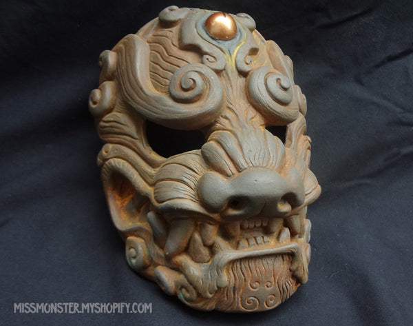 OLD METAL KOMAINU MASKS