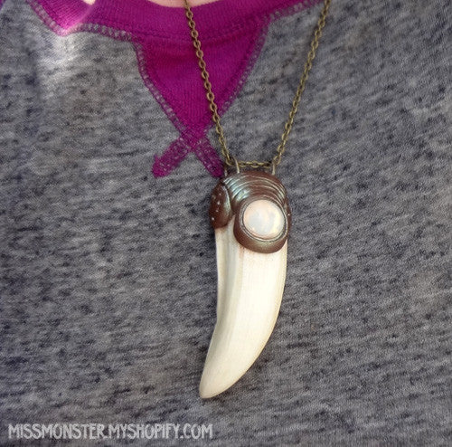 BOAR TUSK OOAK PENDANT