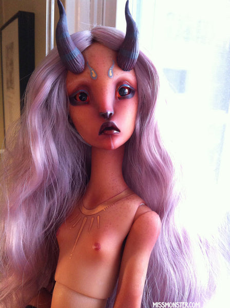 LILLYCAT "LYSE" - caramel skin CUSTOMIZED BALL JOINTED DOLL